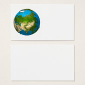 Planet Earth - Asia - colorful globe. 3d Render (Front & Back)