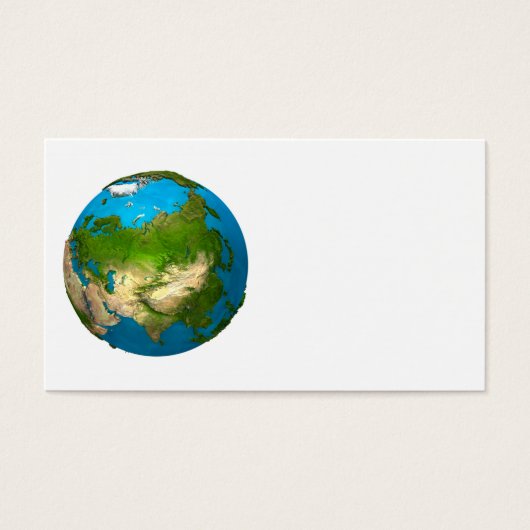Planet Earth - Asia - colorful globe. 3d Render (Front)