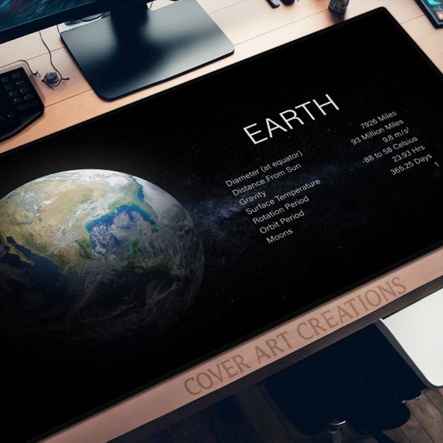 Planet Earth Astronomy Science Desk Mat (Creator Uploaded)