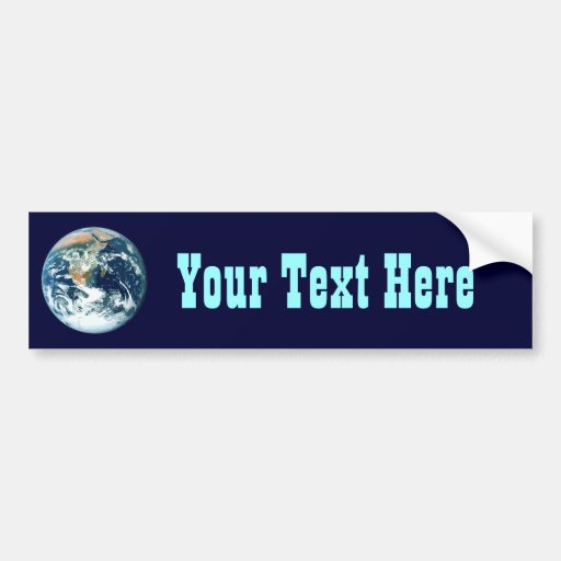 Planet Earth Bumper Sticker | Zazzle