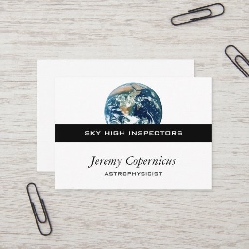 Customizable Planet Earth Business Card Templates