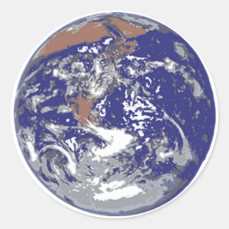 Planet Earth Classic Round Sticker