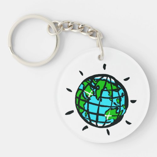 Planet Earth _ Conservation _ Ecology _ Nature Keychain
