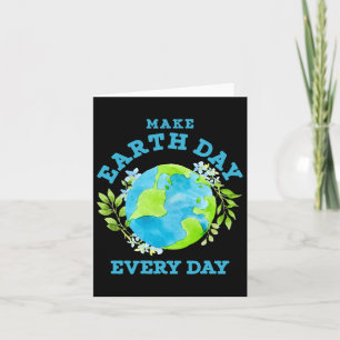 Planet Earth Day Every Day Climate Change Environm Card