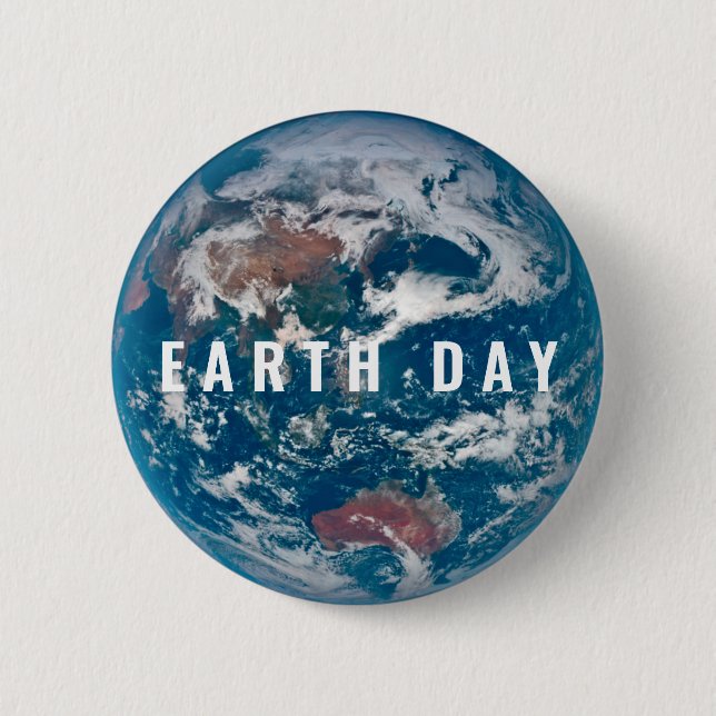 Planet Earth - Earth Day Badge Button (Front)