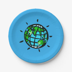 Planet EARTH -Earth Day - Conservation - Party Paper Plates