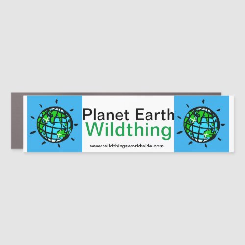 Planet EARTH _ Ecology _ Wildlife warrior _ Car Magnet