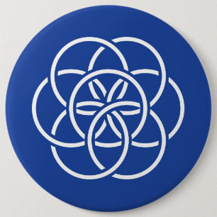 Planet Earth Flag - Button