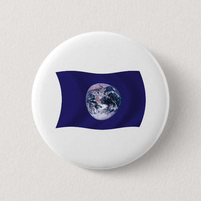 Planet Earth Flag Button (Front)