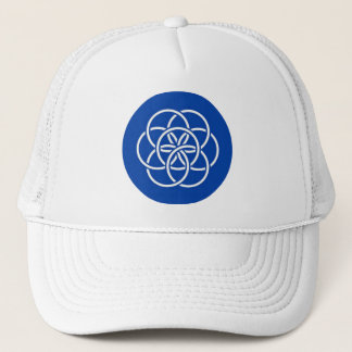 Planet earth flag trucker hat