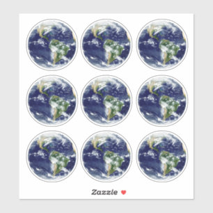 Planet Earth from above & Space view sticker