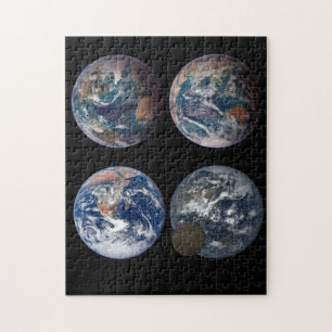 Planet Earth from different views NASA images Jigsaw Puzzle