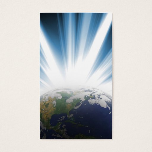 Customizable Planet Earth from Space Business Card Templates