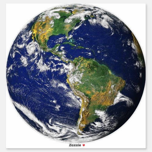PLANET EARTH FROM SPACE 14 Sq Skin Sticker