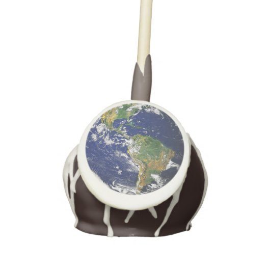 PLANET EARTH FROM SPACE Cake Pops (Front)