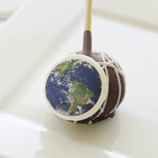 PLANET EARTH FROM SPACE Cake Pops (Front Insitu)