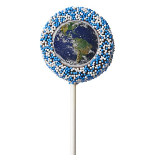 PLANET EARTH FROM SPACE Chocolate Oreo Cookie Pops