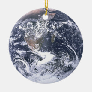 Planet Earth From Space Earth Day Ceramic Ornament