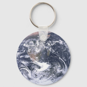 Planet Earth From Space Earth Day Keychain