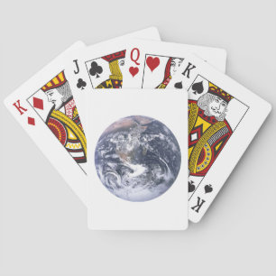 Planet Earth From Space Earth Day Poker Cards