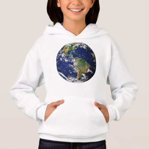 PLANET EARTH FROM SPACE Girls Hoodie