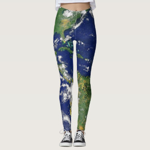 PLANET EARTH FROM SPACE Leggings (America)