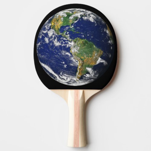 PLANET EARTH FROM SPACE Ping Pong Paddle