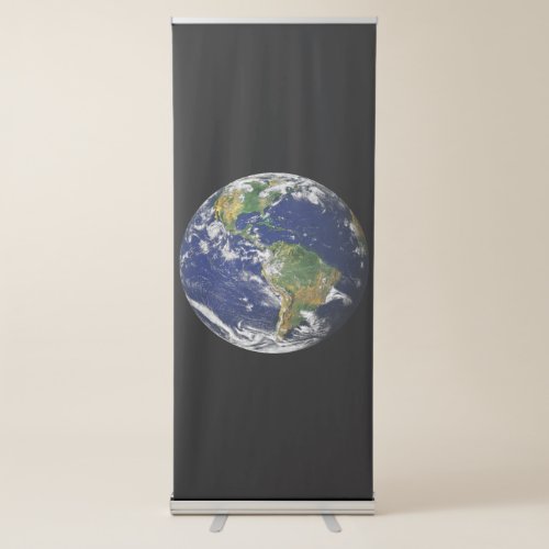 PLANET EARTH FROM SPACE Vertical Banner