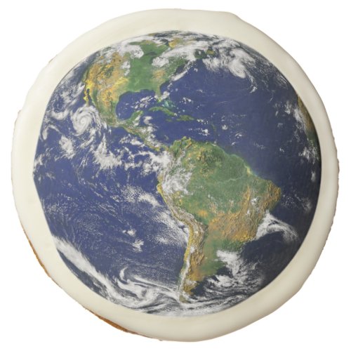 PLANET EARTH FROM SPACE White Chocolate Cookies