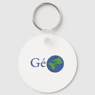 planet earth - geography keychain