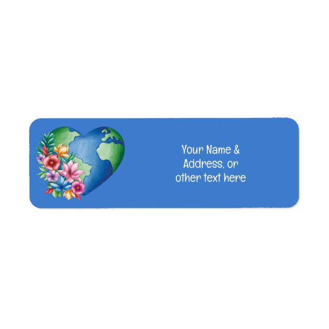 Planet Earth Heart Label (Front)