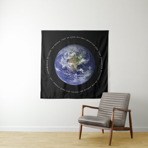Planet Earth in Space _ Christian  John 316 Tapestry