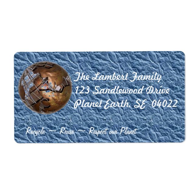Planet Earth Label (Front)