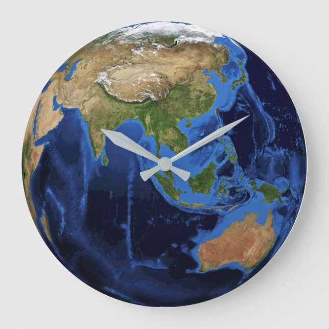 Planet Earth Large Clock (Front)
