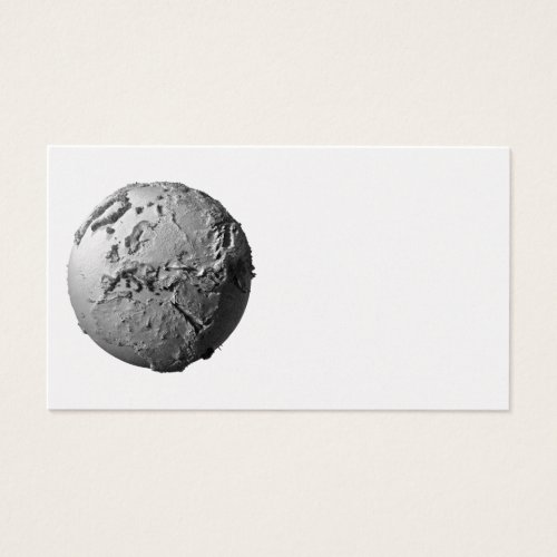 Planet Earth On White Background - Europe, 3d Business Card Templates
