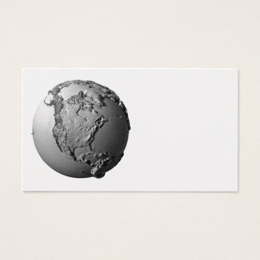 Planet Earth On White Background - North America (Front)