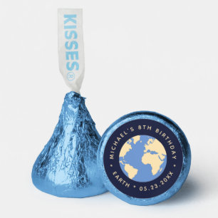 Planet Earth Outer Space Boy Birthday Party Galaxy Hershey®'s Kisses®