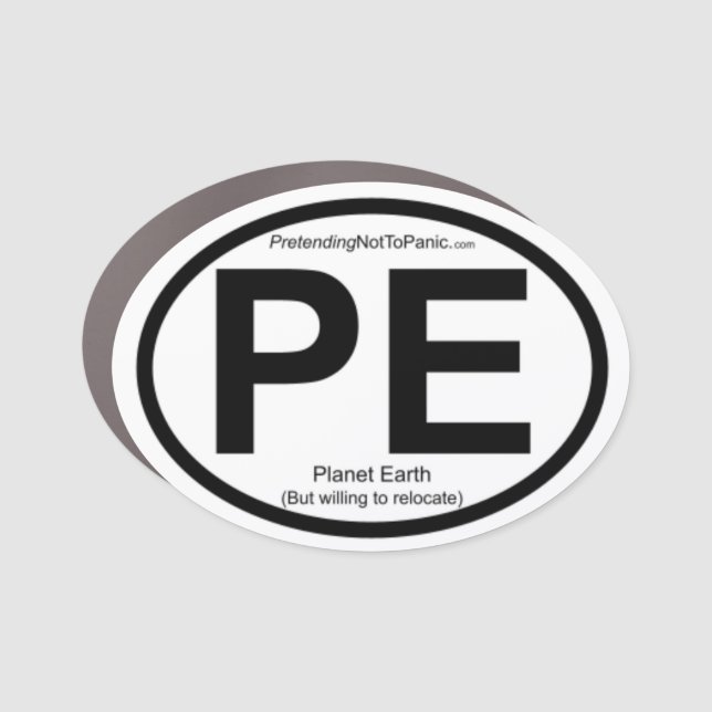 Planet Earth - oval magnet (#PNTP) (Front)