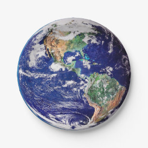Planet Earth Paper Plates