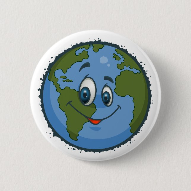 planet_earth pinback button (Front)