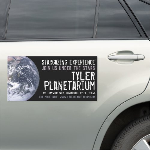Planet Earth Planetarium Event Advertising Car Magnet