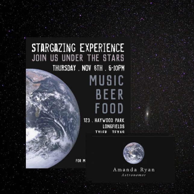 Planet Earth, Planetarium Event Advertising Flyer (Creator Uploaded)