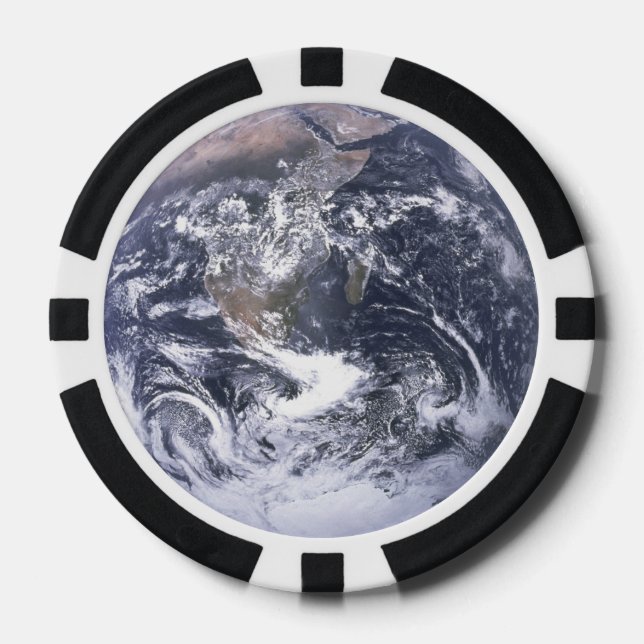 Planet Earth Poker Chips (Front)