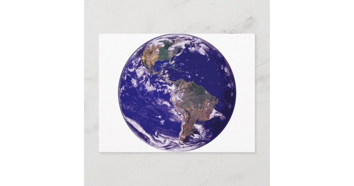 Earth Postcard Zazzle