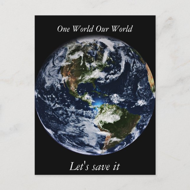 Planet earth postcard (Front)