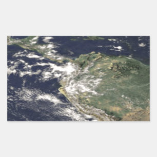 Planet Earth Rectangular Sticker