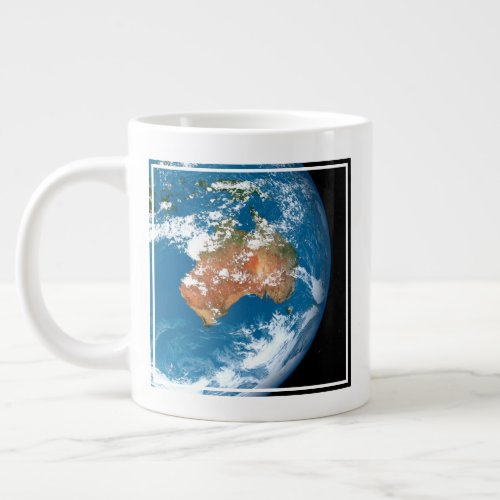 Planet Earth Showing Clouds Over Australia Giant Coffee Mug