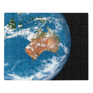 Planet Earth Showing Clouds Over Australia. Jigsaw Puzzle