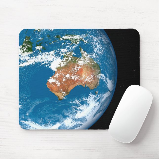 Planet Earth Showing Clouds Over Australia. Mouse Pad (With Mouse)