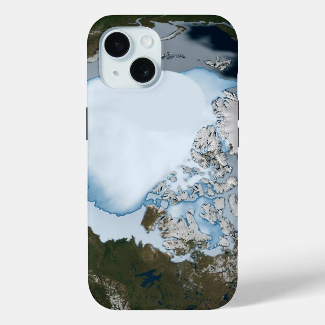 Planet Earth Showing Sea Ice Coverage In 1980. Case-Mate iPhone Case (Back)